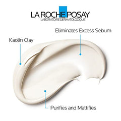 La Roche-Posay Shine Control Clay Mask for Face. Effaclar Purifying Face Mask Skincare for Oily Skin & Sebum Control with Kaolin Clay, Glycerin & Vitamin B5, 100 mL