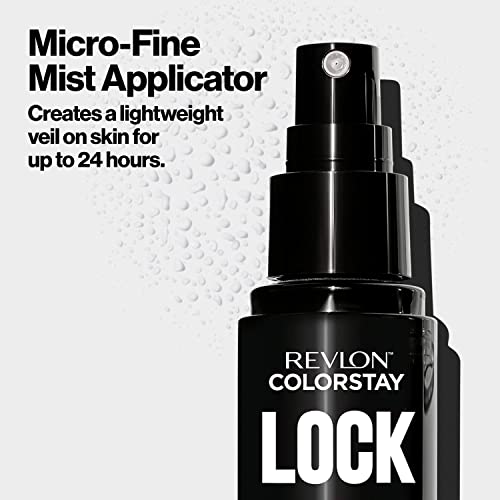 Revlon Colorstay 24 Hr Lock Setting Mist, Keeps Face Makeup from Melting & Fading, Mattifying, Blurring & Oil Absorbing Face Spray, Transfer-proof & Mask Friendly, 1.9 fl oz/ 56ml