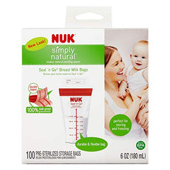 NUK Seal N Go Breast Milk Bags, 100 Count