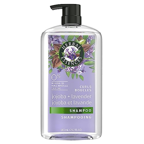 Herbal Essences Jojoba Oil & Lavender Curls Shampoo, 29.2 fl oz/865 mL, Clear,Purple,Green