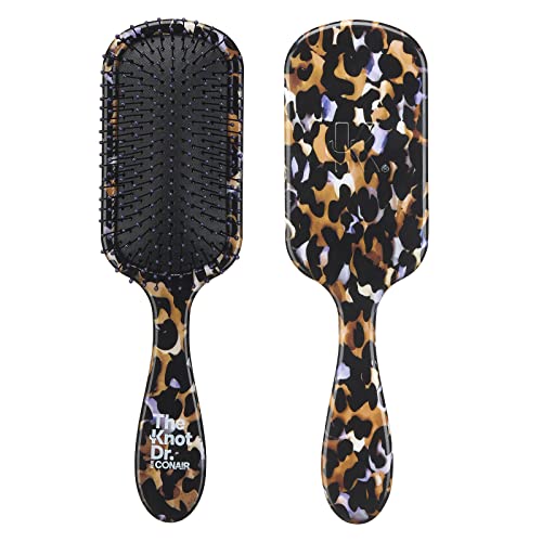 The Knot Dr. for Conair Pro Brite Abstract Leopard Print Hairbrush