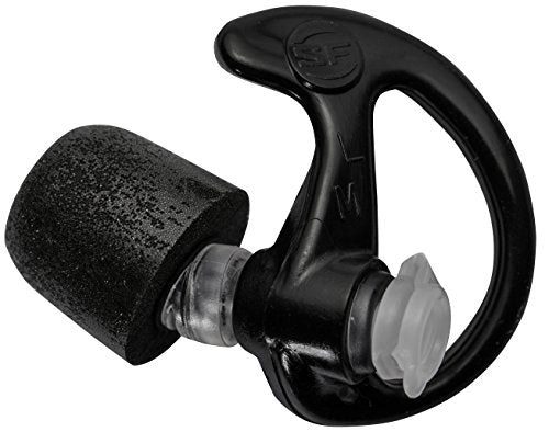Surefire EP7 Sonic Defenders Ultra Filtered Earplugs with Comply Canal Tips, Reusable, Black, Large