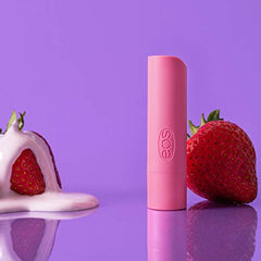 eos 100% Natural & Organic Lip Balm Stick, Strawberry Sorbet, All-Day Moisture, Made for Sensitive Skin, 4g, 2-Pack