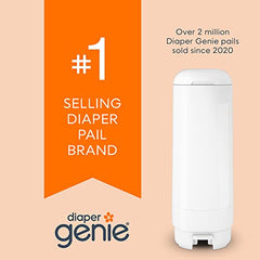 Diaper Genie Easy Roll Refill with 18 Bags - for the new Diaper Genie Signature pail | Lasts Up to 5 Months or Holds Up to 846 newborn Diapers Per Refill blue 1 Count