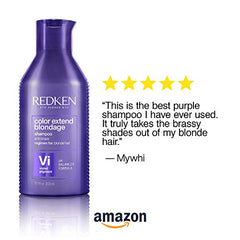 REDKEN Blondage Color Depositing Purple Shampoo For Blonde Hair | Hair Toner | For Blonde & Color Treated Hair | Neutralizes Brassy Tones In Blonde Hair | With Citric Acid