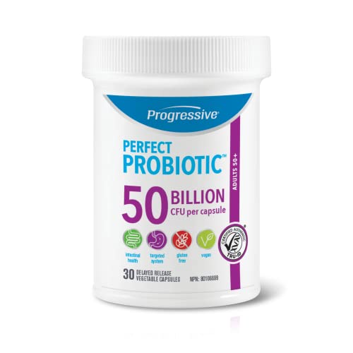 Progressive Perfect Probiotic Adult 50+ 50B, 30 Count