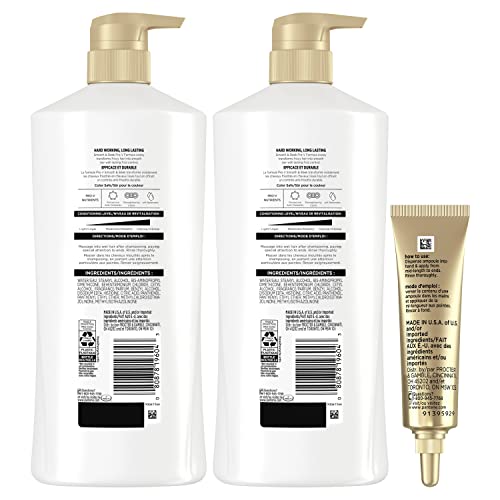 Pantene Conditioner Twin Pack With Hair Treatment Set, Smooth And Sleek For Frizz Control, Safe For Color-Treated Hair (1,505 mL Total)