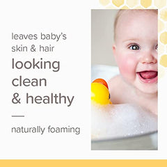 Burt’s Bees Baby Bubble Bath, Tear Free Baby Wash, 97.1% Natural Origin, Paraben Free, Pediatrician Tested, 354.8 ml