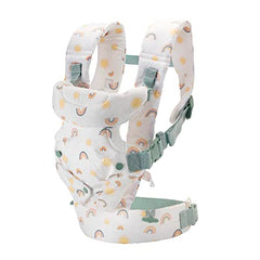 Infantino Flip Advanced 4-in-1 Carrier - Ergonomic, convertible, face-in and face-out front and back carry for newborns and older babies 8-32 lbs, Rainbow