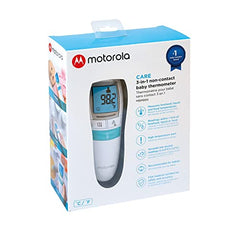 Motorola • CARE 3-in-1 Non-Contact Digital Baby Thermometer Forehead • Baby Food and Baby Body Care Temperature • Body Temperature Thermometer • MBP66N • White