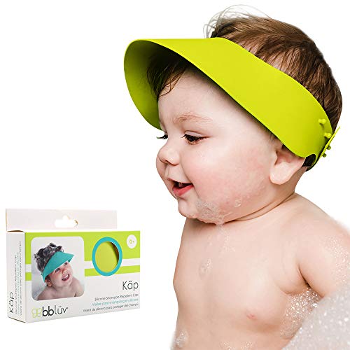 Käp - Silicone Baby Shower Cap, Adjustable, Soft Shower Cap for Kids and Toddler (Lime)