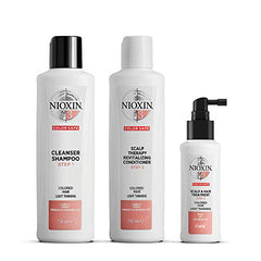 Nioxin System Kit 3, For Color Treated Hair with Light Thinning, Trial Size (1 Month Supply)