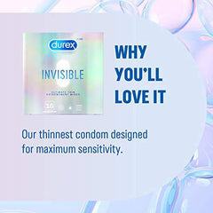 Durex Invisible Extra Thin, Extra Sensitive Condoms