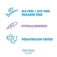 Live Clean Baby Colloidal Oatmeal Eczema Shampoo & Wash, 300 mL