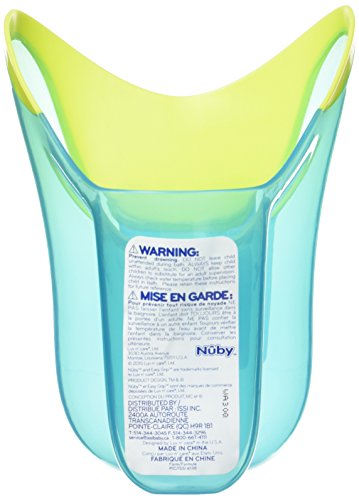 Nuby Tear Free Rinse Pail, Aqua/green