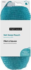 Freeman Soap Saver Bags, Loofah Body Scrubber Bath Sponges, Exfoliating Pouches for Bar Soap, Pack of 4