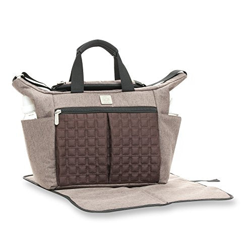 Ergobaby ER11996 Ergo Tote Diaper Bag with Deluxe Changer Taupe