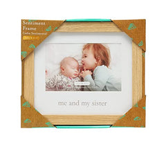 Kate & Milo Me & My Sister Frame, Sibling Keepsake Frame, Baby Nursery Décor Wall Art Picture Frame