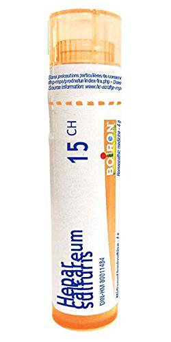 Hepar Sulfuris Calcareum 15ch,Boiron Homeopathic Medicine