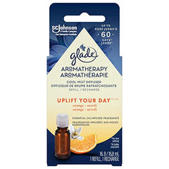 Glade Essential Oil Diffuser Refill, Use with Cool Mist Aromatherapy Diffuser, Air Freshener for Home, Uplift Your Day Scent with Notes of Orange & Neroli, 1 Count