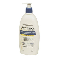 Aveeno Skin Relief Moisturizing Body Lotion With Natural Shea Butter & Triple Oat Complex, Unscented Moisturizer for Extra Dry, Itchy or Sensitive Skin, Fragrance Free, 532mL (Packaging May Vary)