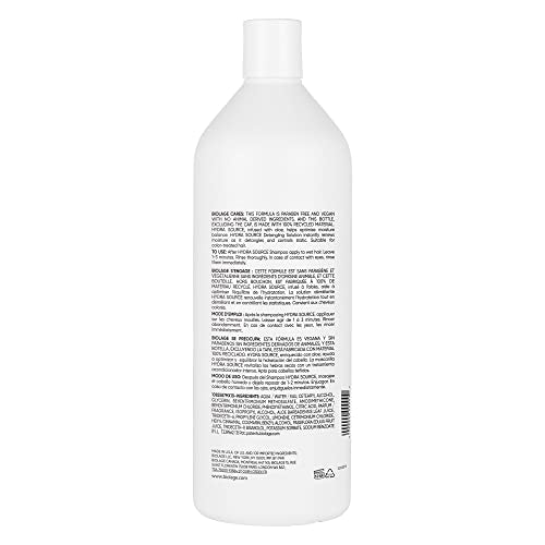 BIOLAGE Leave In Conditioner, HydraSource Detangling Solution, Hydrating for Dry Hair, Hair Detangler, Dry Hair Treatment, Detangles and Softens Hair, Vegan