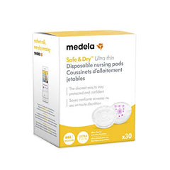 Medela Safe & Dry Ultra Thin Disposable Nursing Pads, 30 Count