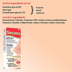 Secaris Lubricating Nasal Gel, 30 g