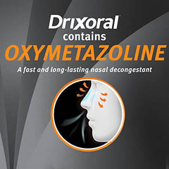 Drixoral No Drip Extra Moisture Spray, Soothes and Moisturizes Dry and Irritated Nasal Passages, 15ml