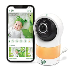 LeapFrog 1080p WiFi Remote Access 360 Degree Pan & Tilt Camera, Video Baby Monitor Night Light, Color Night Vision, LF1911