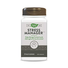 Nature's Way Stress Manager - Helps reduce the symptoms of stress such as fatigue, sleeplessness, irritability and inability to concentrate - Ashwagandha, Magnolia, L-Theanine- Phospatidylserine - 30 Tablets