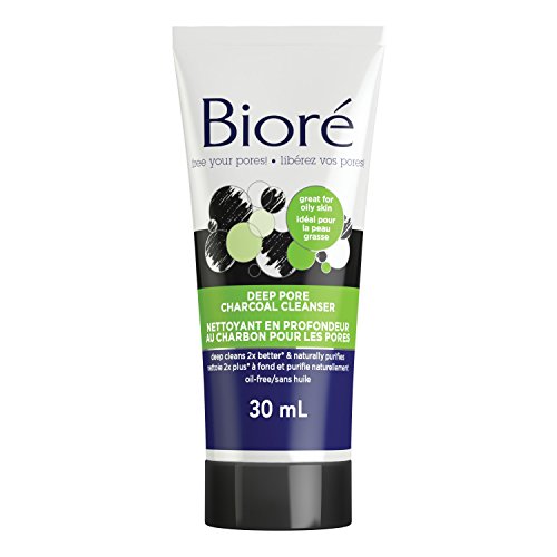 Bioré® Deep Pore Charcoal Cleanser, for Oily Skin, 30 mL