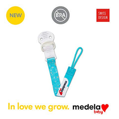 Medela Baby Pacifier Clip Holder | BPA-Free | Lightweight & Opens with One Hand | Universal Design fits most pacifiers | Blue