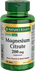 Nature's Bounty Magnesium Citrate 200mg, 75 Tablets