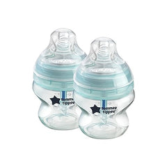 Tommee Tippee Closer to Nature 2-Pack Anti-Colic Bottle, Clear, 5 Ounce