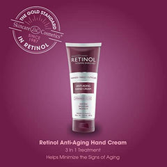 Retinol Anti-Aging Hand Cream – The Original Retinol Brand For Younger Looking Hands –Rich, Velvety Conditions & Protects Skin, Nails & Cuticles – Vitamin A Minimizes Age’s Effect on Skin