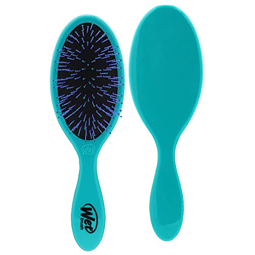 Wet Brush Thick Hair Detangling Brush, Teal - Detangler Brush with Soft & Flexible Bristles in a Unique Cluster Pattern - Tangle-Free Brush - For Thick, Curly, & Coarse Hair - For Women & Men