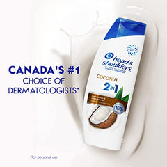 Head & Shoulders Coconut Daily-Use Anti-Dandruff Paraben Free 2-in-1 Shampoo + Conditioner, 613ML