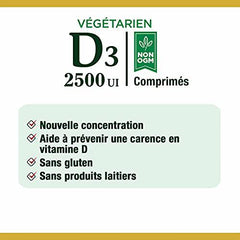 Vegetarian Vitamin D3 2500 IU Value Size