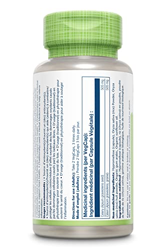 SOLARAY – Celery Seed, 505mg| Herbal Support | Apium Graveolens, Whole Root| Dietary Supplement | Vegan, Lab Verified | 100 Vegetarian Capsules