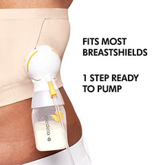 Medela Hands Free Pumping Bustier | Easy Expressing Pumping Bra with Adaptive Stretch for Perfect Fit | Chai Small