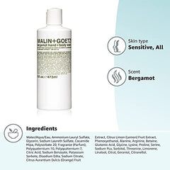 Malin + Goetz Essential Bergamot Hand + Body Wash—purifying, hydrating hand + body wash for men + women. for all skin types, even sensitive. No stripping or irritation. Cruelty-free + vegan, 16oz.