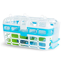 Munchkin® Baby Bottle & Small Parts Cleaning Set, Includes High Capacity Dishwasher Basket & Bristle Bottle Brush, Blue