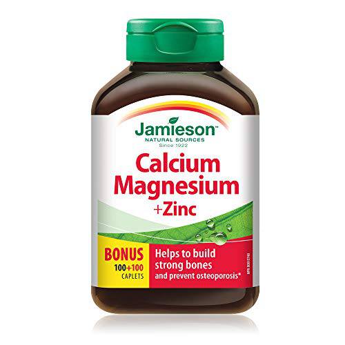 Jamieson Calcium Magnesium and Zinc, 200 Count (Pack of 1)