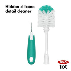 OXO Tot Bottle Brush with Nipple Cleaner and Stand, Teal