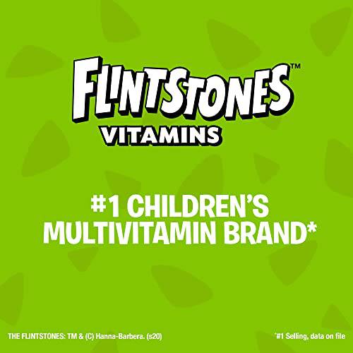 FLINTSTONES Plus Iron Chewable Multivitamin for Kids, Helps with Normal Growth and Development, 60 Chewable Tablets