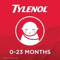 Tylenol Infant Fever, Teething and Pain Reliever for Baby, Grape Suspension Medicine, 24mL