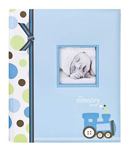 Lil Peach Train Baby Five Year Memory Book Photo Journal, Cherish Every Precious Moment Of Your Babys First Years, Blue