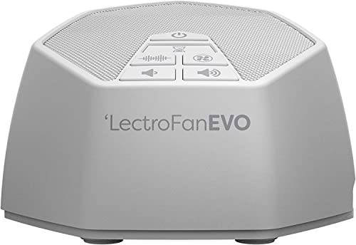 Adaptive Sound Technologies LectroFan Evo White Noise Sound Machine with 22 Unique Non-Looping Fan and White Noise Sounds and Sleep Timer