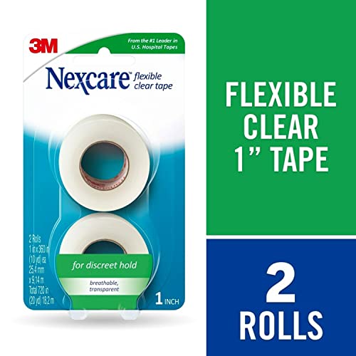 Nexcare Flexible Clear, 771-2Pk-CA, 1 in X 360 in 2 Pk (25,4 mm X 9,14 M)